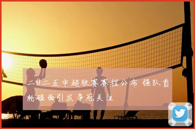 二0二五中超联赛赛程公布 强队首轮碰面引发争冠关注